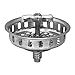 Highcraft 97633 Kitchen Sink Spin and Seal Basket Strainer Replacement for Standard Drains (3-1/2 Inch) Chrome Plated Stainless Steel Body with Threaded Stopper