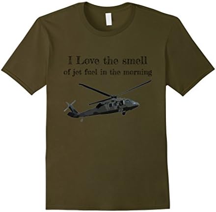 Mens I Love the Smell Of Jet Fuel In the Morning T-Shirt XL Olive