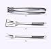 MARNUR BBQ Tools Barbecue Accessories Grilling Tools Set 7-Piece Spatula Fork Grill Brush Tongs with Portable Case for Camping Picnic and Home Kitchen