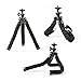 Phone Tripod, Octopus Style Portable and Adjustable Tripod Stand Holder for iPhone, Android Phone, Camera, Cellphone, Camera with Universal Clip and Remote (Black)