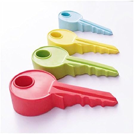 Vellhater Creative Key Shape Door Stoper Durable Rubber Cartoon Wedge Stopper