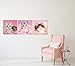 Hello Lovely Kitty Modern Canvas Art Print Cute Pet Kitten Paintings Pink Cat Animal Picture on Canvas 3 Panels Giclee Artwork Daughter Birthday Gift for Kids Room Wall Decor (Framed 12x12inchx3pcs)