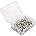 SUBANG 500 Pieces Sewing Pins 38mm Glass Ball Head Pins for Dressmaking Jewelry Components Flower Decoration,Black&White