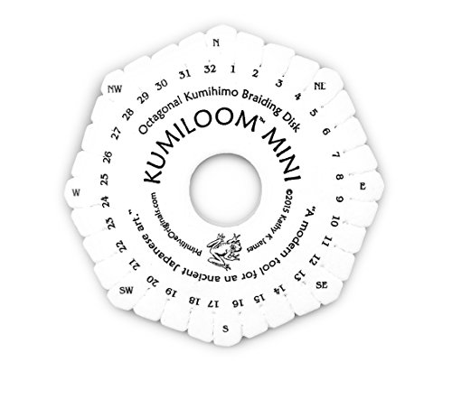 Kumiloom(tm) Mini 4.25 Inch Disk: The Only Kumihimo Loom Designed for Both Round and Flat Braids