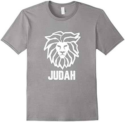 Men's The Tribe of Judah Lion T-Shirt Hebrew Israelite Heritage 3XL Slate