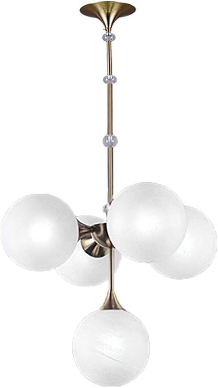 E27 Sputnik Kronleuchter Bronze Finish Mitte des Jahrhunderts Moderne