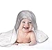 Enovoe Bamboo Hooded Baby Towel - 100% Organic, Hypoallergenic, Extra Soft and Absorbent Towel with Hood for Infant, Toddler, Newborn and Kids