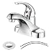PARLOS Single Handle Centerset Bathroom Sink Faucet with Drain Assembly and cUPC Faucet Supply Lines, Lead-free, Chrome 13433 primary