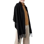CARESEEN Solid Womens Large Soft Pashmina Scarf Cashmere Feel Shawls Wrap Stole Warm Winter Scarves CARESEEN Solid Womens Large Soft Pashmina Scarf Cashmere Feel Shawls Wrap Stole Warm Winter Scarves