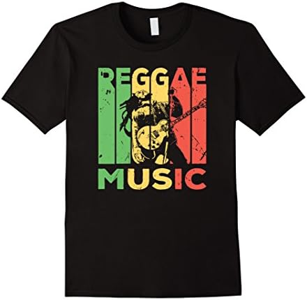 Mens Reggae Music Vintage T Shirt Large Black