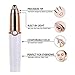 Eyebrow Hair Remover, Ruren Electric Eyebrow Trimmer for Women, Portable Painless Eyebrow Razor with Light (Battery Not Included), White