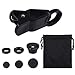 KINGMAS 3 in 1 Universal Fish Eye & Macro Clip Camera Lens Kit for iPad iPhone 7 4.7