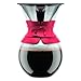 Bodum Pour Over Coffee Maker with Permanent Filter, 34 oz, Red