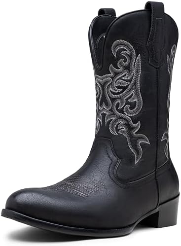Amazon.com | IUV Cowboy Boots For Men Western Boot Durable  display picture 2