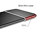 iPhone X Case, RANVOO Ultra Thin Clear Case Slim Fit Soft TPU Cover Premium Gel Flexible Bumper [Supports Wireless Charging] for iPhone X/10-Red