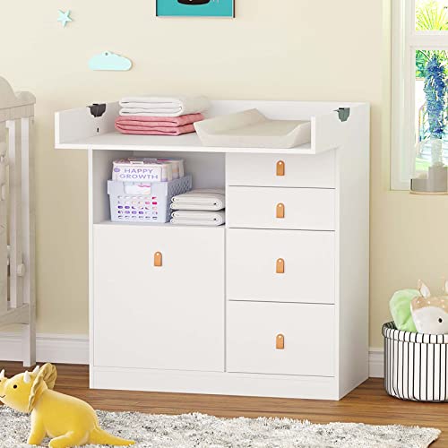 BANIROMAY Convertible Drawer Changing Table Dresser, Baby