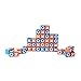 Blue Orange 3000 0 Brix Strategy Game Board, Multicolor
