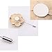 80Hou 2pcs PU Camellia Flower Lapel Pin Boutonniere Stick For Wedding Party Suit Gold Silver Floral Pin
