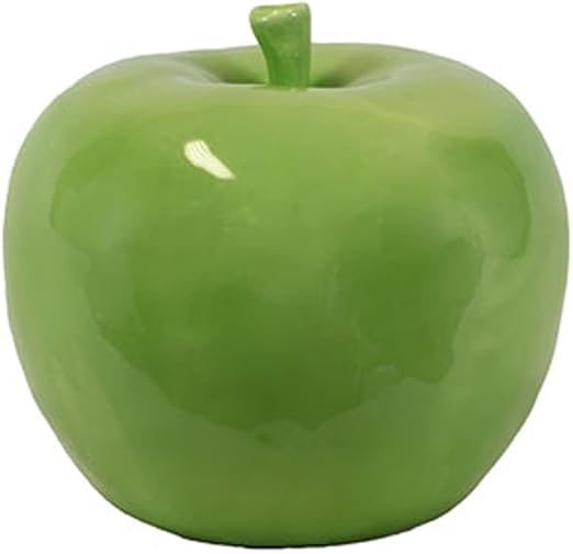 Amazon Com Ceramic Green Apple Decorative Fruit 3 5 Inch Set