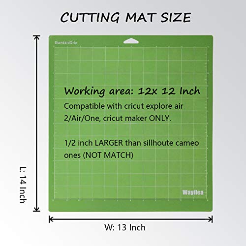Wayilea Cutting Mat Variety Pack 12 x 12 Standardgrip Cutting Mat Light