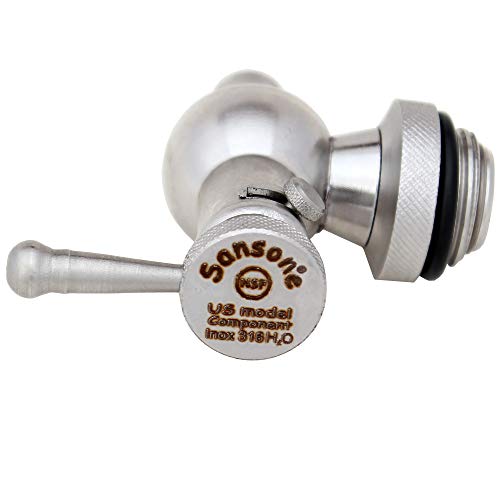 Sansone NSF Stainless Steel Water Dispenser Container with Spigot, 3.96 gallon jug (15 Liter)