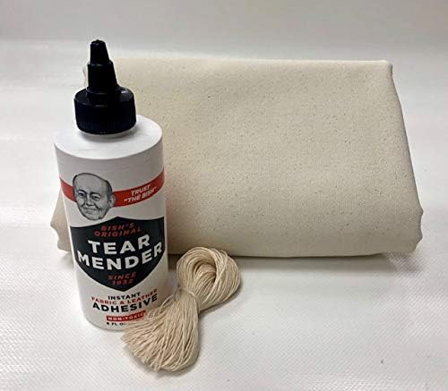 Montana Canvas Wall Tent Repair Kit, Repair Kit with 10oz Treated Grade 'A' Canvas, Packable Repair Kit for Tents, Clothing, tarps