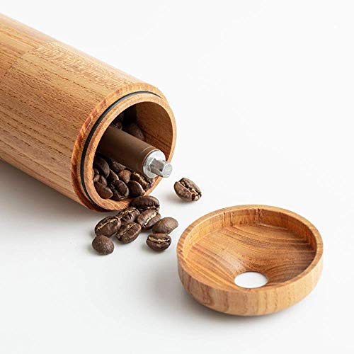 GYW-YW Manuelle Kaffeemühle Handschleifer Massivholz Kaffeeschleifkern Dicke Einstellbare Taschenschleifer Manuelle… – Bild 5