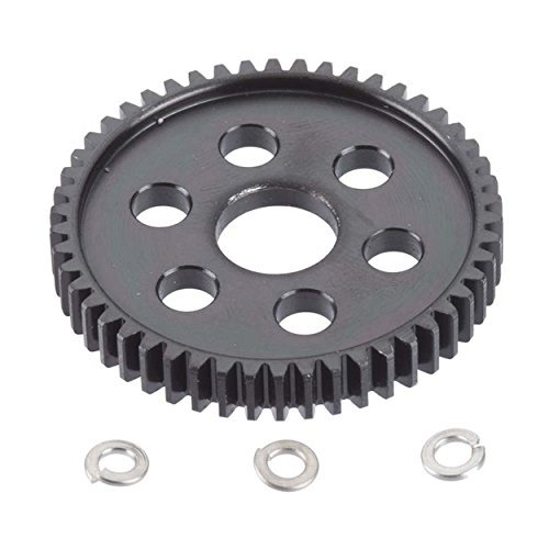 32p Hard Black Steel Spur, 50T: Slash, Stampede 4x4