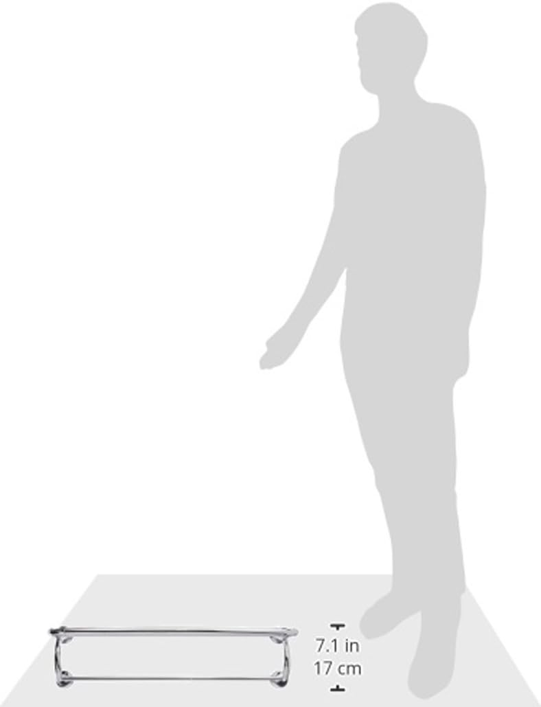 Moen YB2894CH Eva 24-Inch Wide Bathroom Hotel-Style Towel Shelf with Towel Bar, Chrome - Towel Bars - 