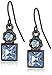 1928 Jewelry Women's Round And Square Sparkling Crystal Drop Earrings