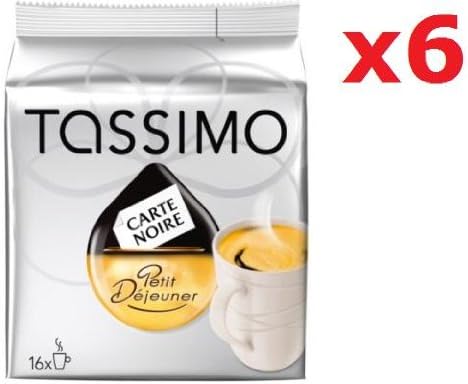 Tassimo Carte Noire Petit Dejeuner 6 pack x 16 T-Discs