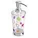 InterDesign Doodle Soap & Lotion Dispenser, for Kitchen or Bathroom Countertops- Multi Color/Chrome