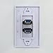 MOTON High Speed USB 3.0 Wall plate panel with 2 ports,charging with all usb devices (white usb 3.0)