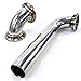 90 Deg Dump Tube Pipe + Elbow SS304 Adaptor for Tial MVR44 44mm Wastegate Actuator