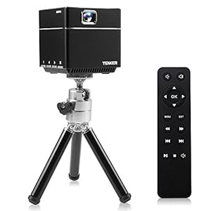 DLP プロジェクター 超小型ミニ 1080p対応 2500mAHバッテリー 解像度854×480