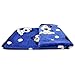 iNNEXT 2 Pack Warm Puppy Blanket for Pet Cushion, Car, Coach, Sofa, Furniture Protector, Small Dog Cat Bed Warm Sleep Mat, Pet Dog Cat Puppy Kitten Soft Blanket Doggy Warm Bed Mat Paw Print