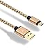 Galaxy S7/S6 Charger, 3 Pack 6Ft Perfect for Family Long Braided Fast Micro USB 2.0 A to Micro B Android Charging Cable for Samsung Galaxy S7 S6 Edge,Note 4 5,LG G3 G4,HTC,Nexus,More (Red/Gold/Blue)