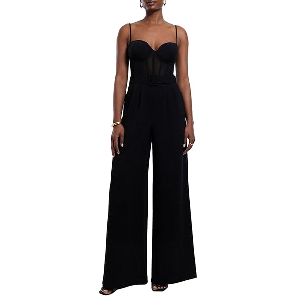 BCBGMAXAZPIA レースアームジャケットXXS Amazon.com: BCBGMAXAZRIA Women's Wide Leg Jumpsuit Halter