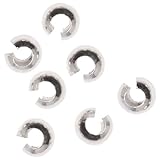 Beadaholique 5004840CCB100 10-Piece Sterling Crimp Bead Covers, 4mm, Silver