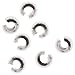 Beadaholique 10-Piece Sterling Crimp Bead Covers, 4mm, Silver