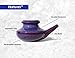 Baraka Handcrafted Ceramic Neti Pot - Sinus Tool for Home - Nose & Nasal Cleaner - Dishwasher Safe - Durable Neti Pot- Food Grade Ceramic Glazes - Lightweight - Made in USA - 10oz (Purple)