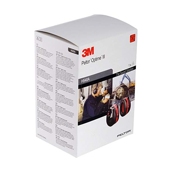 3M Peltor Optime III KapselgehÃ¶rschutz - GrÃ¶Ãenverstellbare OhrenschÃ¼tzer mit Doppelschalentechnologie fÃ¼r max DÃ¤mpfung - SNR 35 HÃ¶rschutz auch bei sehr hohen LautstÃ¤rken, Unisex, Schwarz, KopfbÃ¼gel – Bild 6