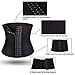 TOAOLZ Mens Sweat Sauna Suit Waist Trainer Neoprene Workout Body Shaper Slimming Corset Adjustable Belt Back Support Band Black