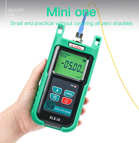 Optic Fiber Power Meter KomShine KPM-35 Fiber Optic FTTH Maintenance + Optical Fiber Singlemode Light Source KLS-35-S