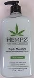 Hempz Triple Moisture Herbal Whipped Moisturizer Lotion Body Creme 17 fl oz/ 500 Ml