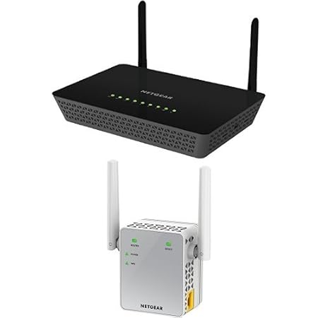 Netgear R6220-100PES AC1200 Wireless 802.11ac Dual-Band Gigabit Router und EX3700-100PES AC750 Universal WLAN Repeater Bundle