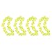 Hawaiian Ruffled Simulated Colorful Luau Silk Flower Leis Necklaces for Tropical Island Beach Theme Party Event, Birthday Supplies, Costume (50 Pack)