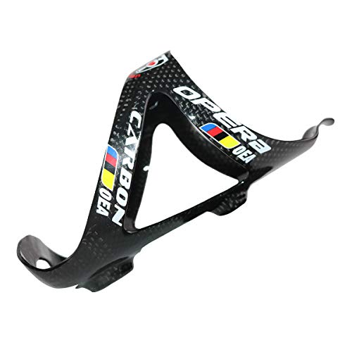 Opera Water Bottle Cage for Bike Ultralight and Strong Carbon Fiber Bicycle Water Bottle Holder -Pack of 2 (2 Pcs Gloss Black) - Thumbnail 5