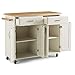 Dolly Madison White Kitchen Cart by Home Styles