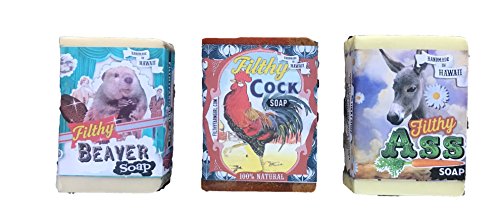 Filthy Farm Soaps set of 3 (Filthy Ass, Beaver and Cock)